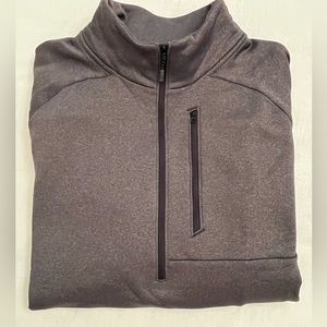 Mens LL Bean 1/4 zip gray fleece pullover- XL Tall